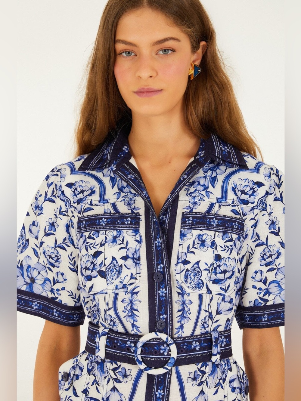 FARM Rio Porcelain Garden Mini Dress - Picture 5 of 9